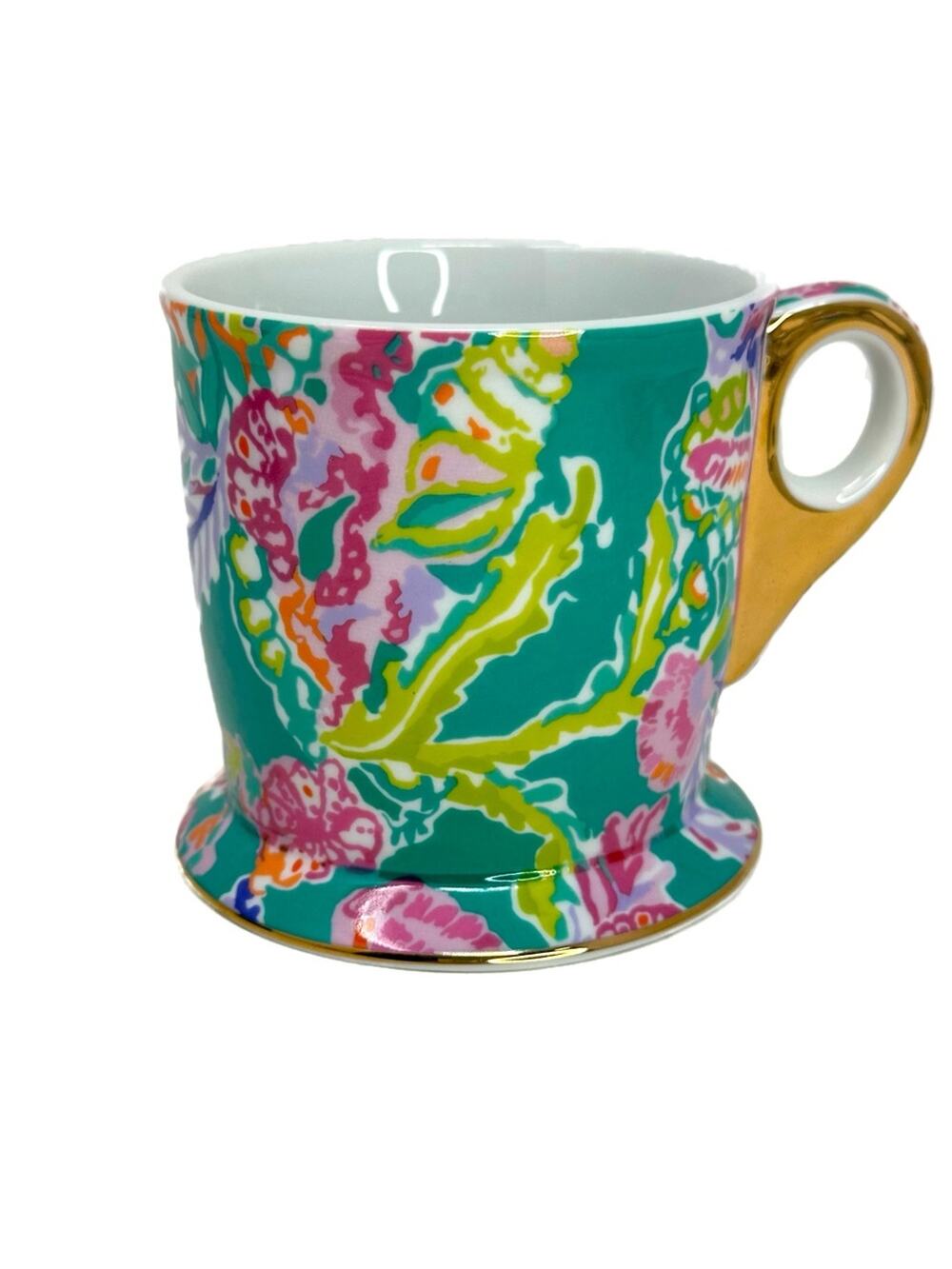 Lilly Pulitzer Gold Accent Mug - Shell Search Mug